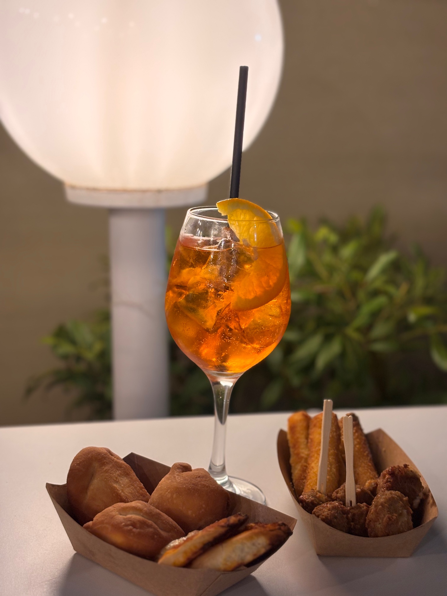 Spritz con stuzzichini artigianali del Bar il Diamante